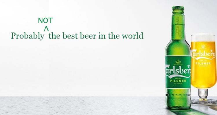 Carlsberg Campaign – Not the best beer in the world